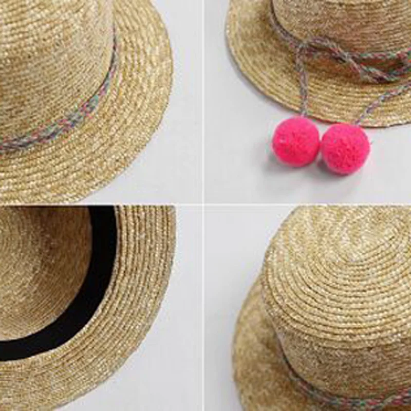 XEONGKVI 2017 New South Korea Color Of Rope lovely Ball Fedoras Hats Summer Women Straw Hat Size 54-56cm 3 Colors | Аксессуары для