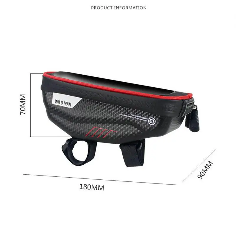 

Waterproof Bicycle Front Tube Cycling 4.7-6.2 inch Phone Bag Hard Shell Shockproof MTB Road Bag Bicycle Accessories