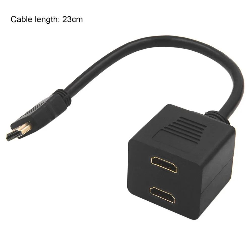 HDMI 2 порта вход Male 1 порт Выход Женский переключатель Y сплиттер Шнур кабель