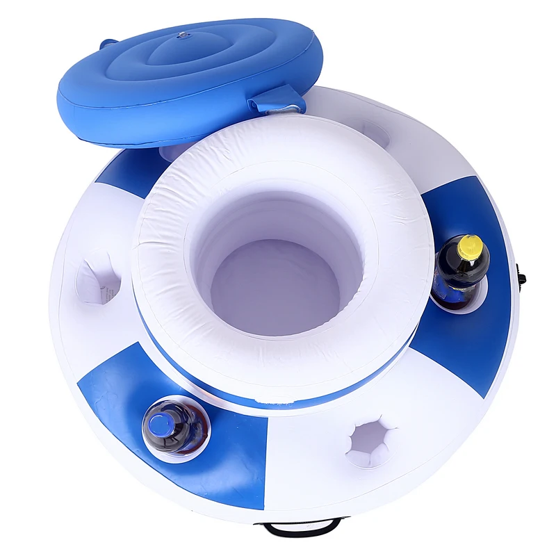 

Inflatable Mattress Ice Bucket For Pool Floats Beer Drink Kids Adult Summer Swimming Party Fun Water Floating Island Buoy Toys