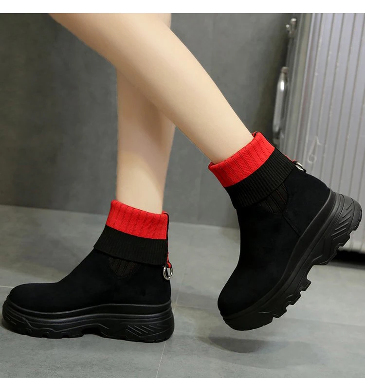 Spring And Autumn Fashion warm snow boots winter new women ankle boots