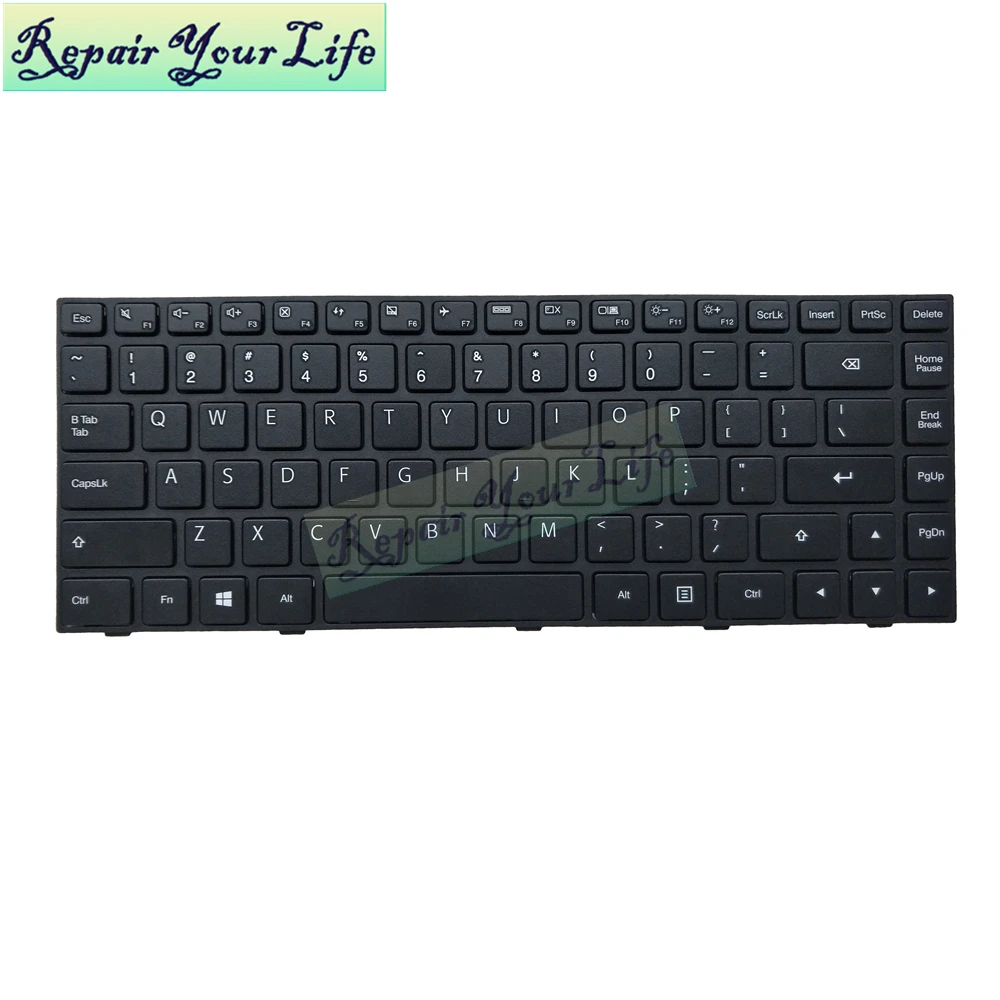 Repair You Life Laptop US keyboard For Lenovo 100-14IBD 100 14IBD english Black with frame New and Original | Компьютеры и офис