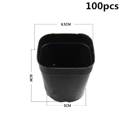 100 шт. маленькие пластиковые цветочные горшки для растений горшок мешочек