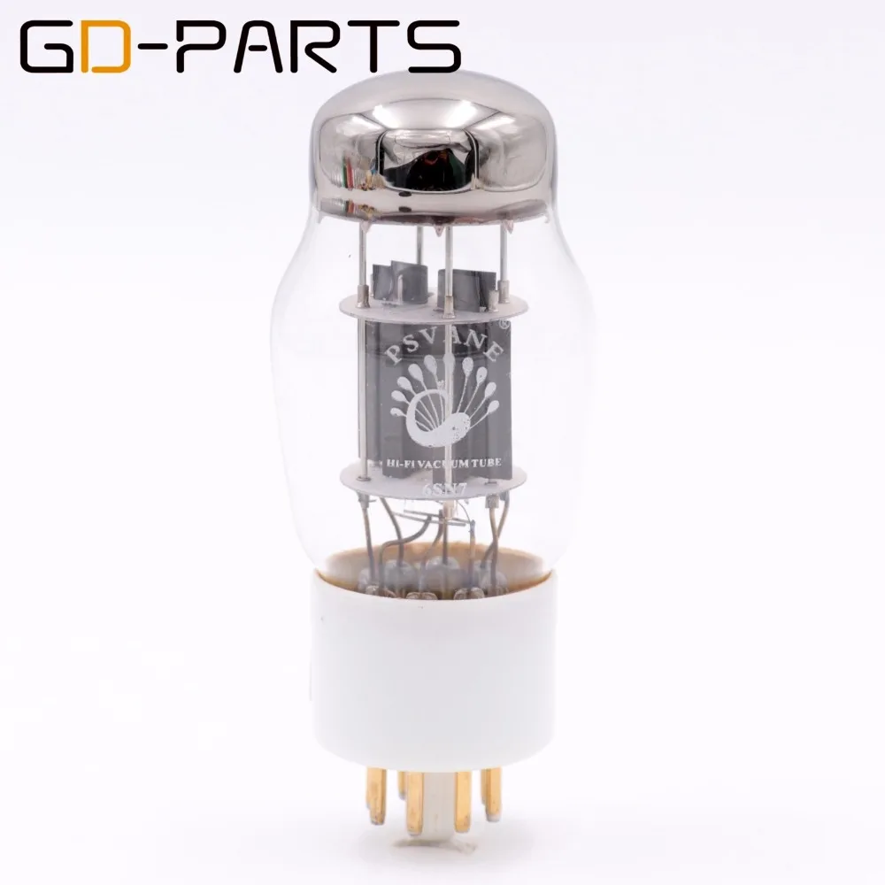 PSVANE Hifi 6SN7 вакуумная трубка замена CV181 6N8P 6H8C керамическая база Hifi аудио винтажный ламповый усилитель DIY Заводская пара