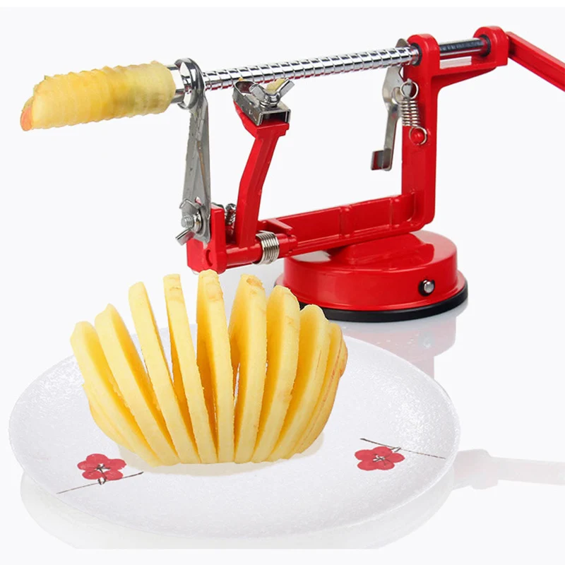 Новинка, 3 в 1, функция, инструменты для фруктов, овощей, Apple, Slinky, машина, Овощечистка, нож для резки фруктов, кухонные принадлежности