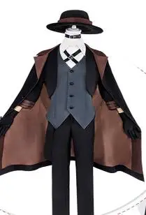 Costume Male Size Банго бродячие собаки Maffia Nakahara Chuuya косплей костюм Хэллоуин костюмы для взрослых на заказ любой размер - Цвет: Costume Male Size