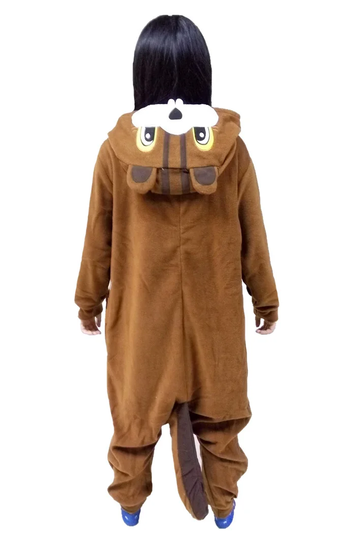 Новые пижамы с животными женские костюмы коричневые белки комбинезоны мужские