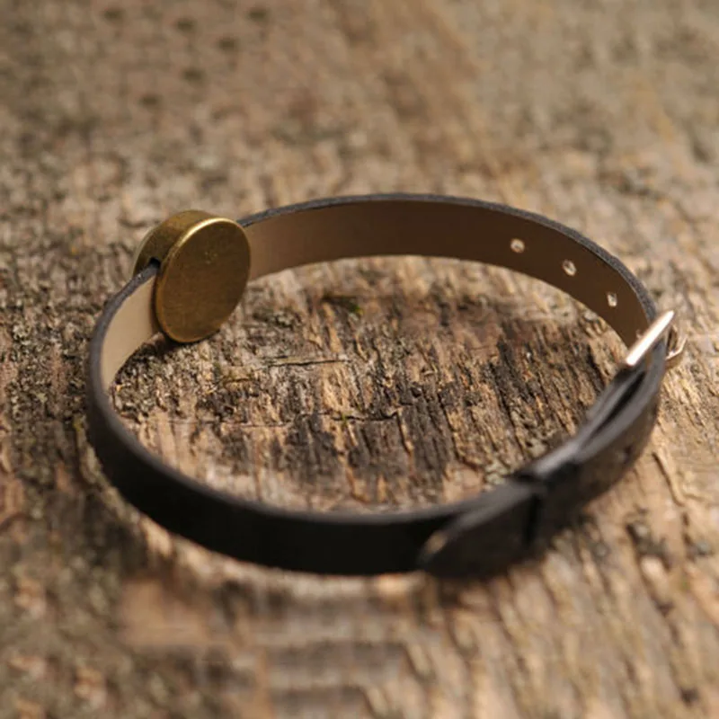 XUSHUI XJ Майкл Джексон черный кожаный браслет певец поп Звезда стеклянный купол с