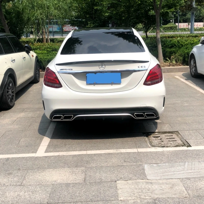 Для mercedes Benz W205 C180 C200 C260 C280 C300 C63 ABS задний багажник спойлер для хвостовой части автомобиля декоративное крыло