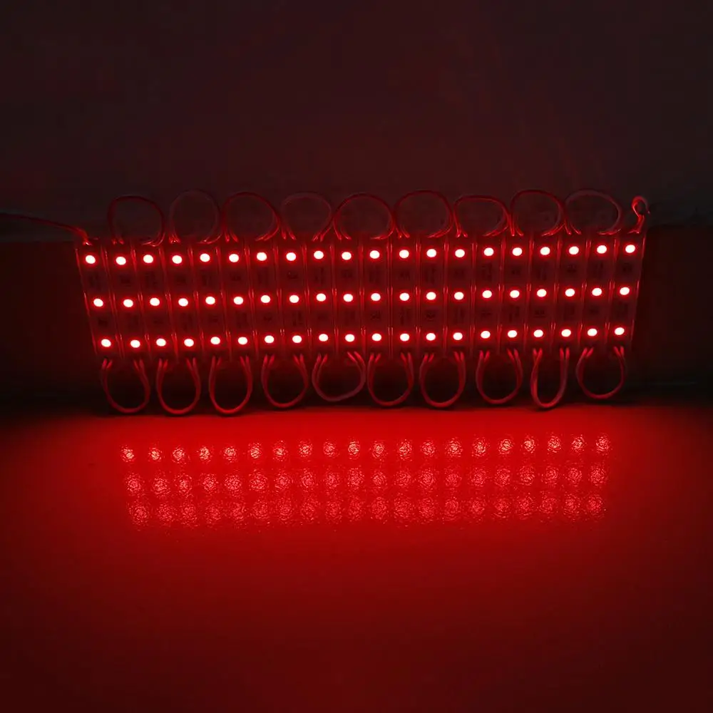 Водонепроницаемые светодиодные модули SMD 5050 IP65 DC12V 3 LED s знак задние фонари для