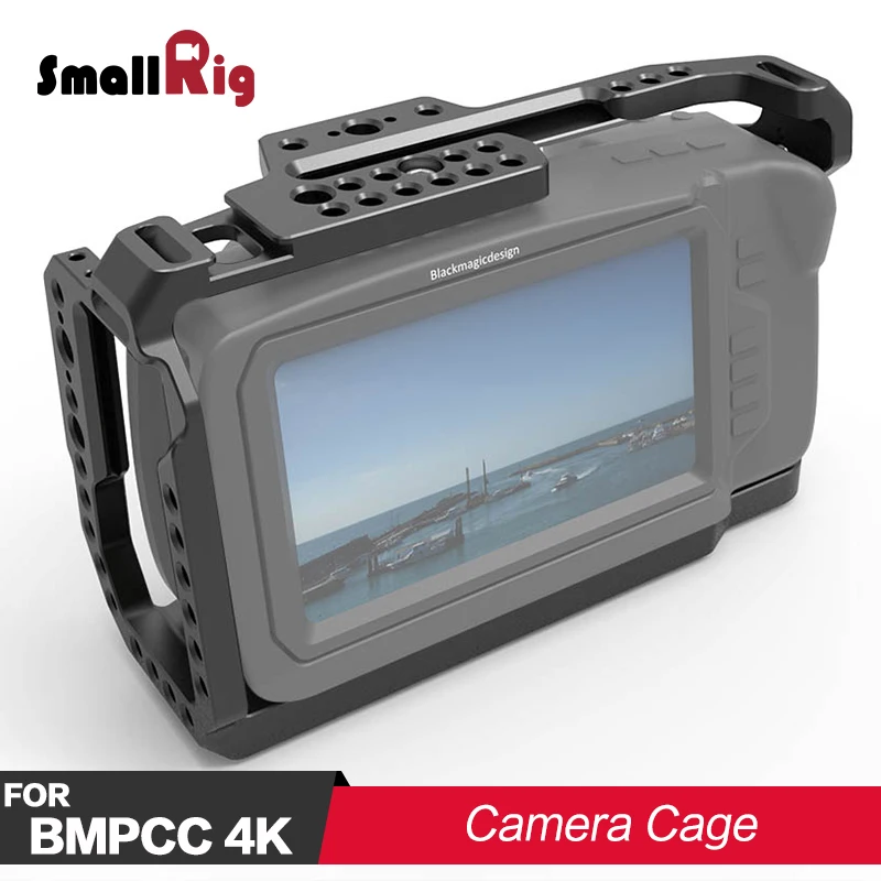 SmallRig DSLR камера клетка для Blackmagic Дизайн Карманный кинотеатр камера 4K BMPCC 4K клетка Rig 2203