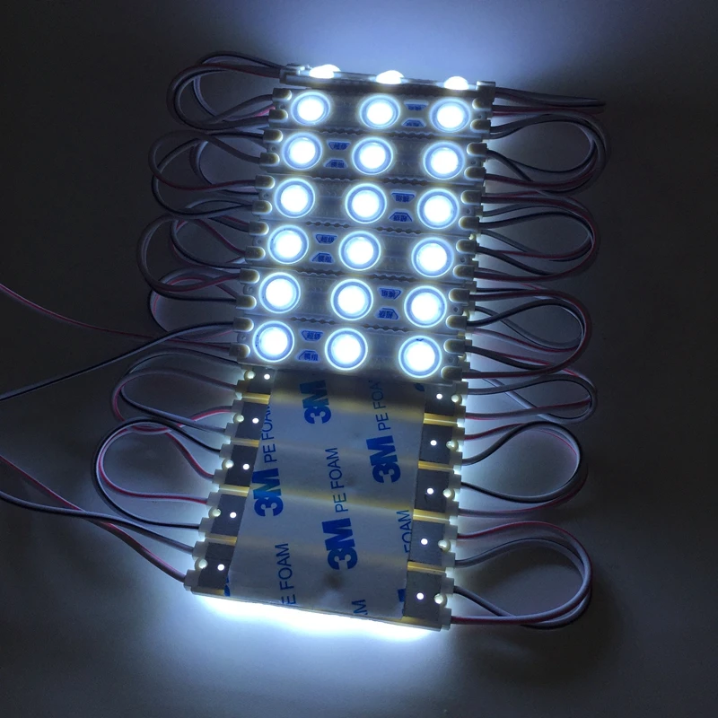 Светодиодный модуль инжекторный DC12V 1,2 W 3 светодиодный 150lm 60 мм* 13 мм, алюминиевая печатная плата супер светодиодный модуль для знак 3 года гарантии высокая яркость