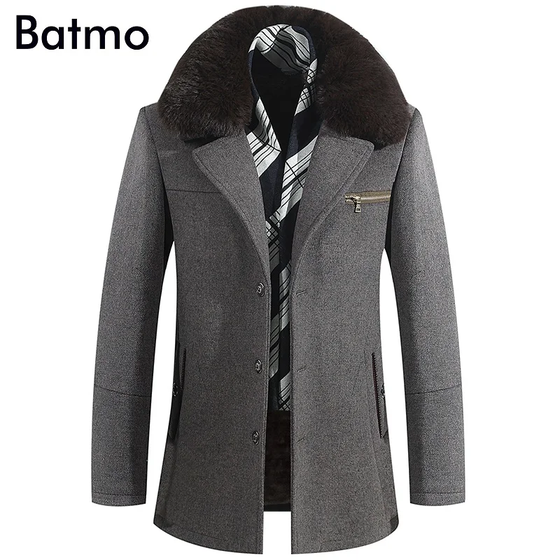 Batmo 2018 Новое поступление зимняя высококачественная плотная теплая шерстяная