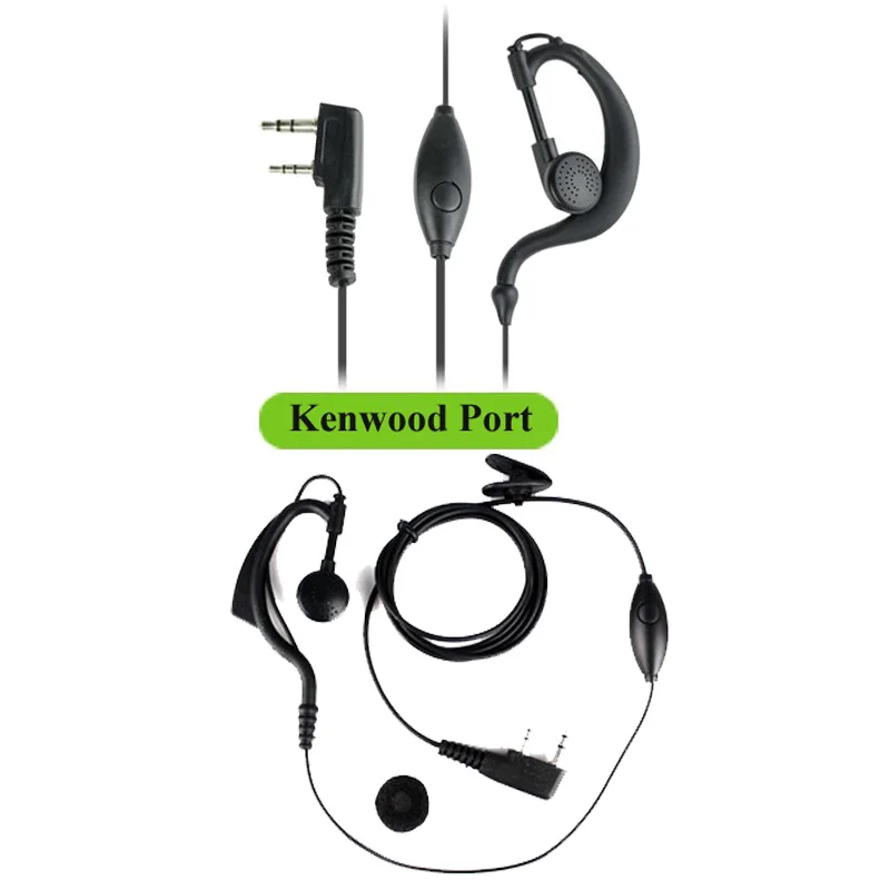 2 контактный ушной крючок гарнитура для BaoFeng UV 5R 6R 5RA 5RB 5RC 5RE плюс 82 GT 3 BF F8 + 888S