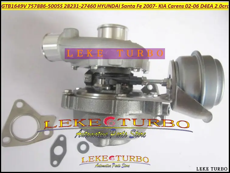 Бесплатная доставка GTB1649V 757886 757886-5005S 28231-27460 Турбокомпрессор для HYUNDAI Santa Fe 07- KIA Carens