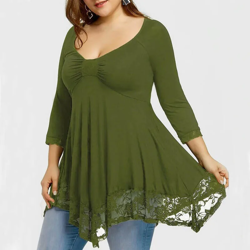 Женская Кружевная футболка 4XL 5XL 6XL 7XL 8XL большие размеры обхват груди 130 см 4 вида