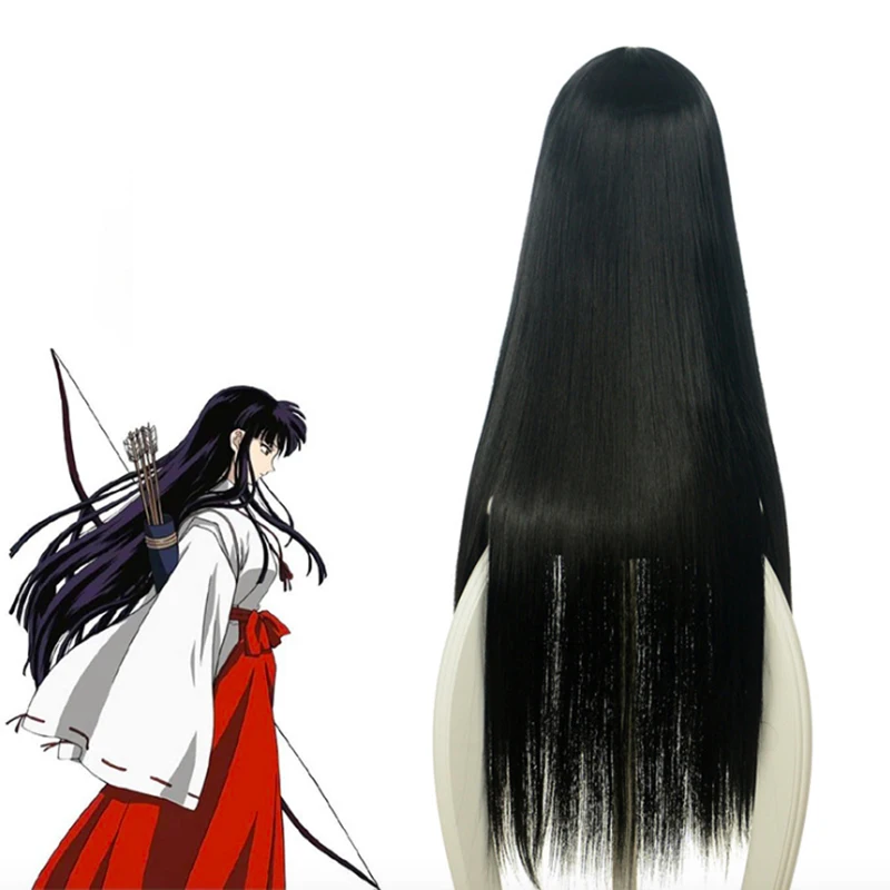 Парик для косплея аниме InuYasha парики Kikyou термостойкие синтетические вечерние Ки