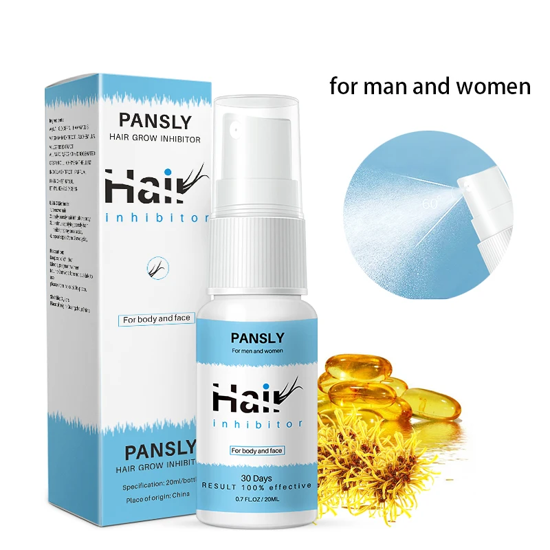 Ингибитор для удаления волос Pansly спрей после крем лица гладкое тело лечение