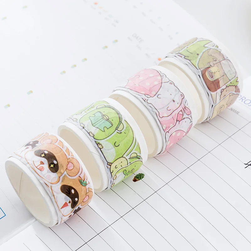 Kawaii Sumikko Gurashi васи клейкая лента DIY Скрапбукинг наклейка этикетка маскирующая лента Школьные Канцелярские Товары для детей Подарки