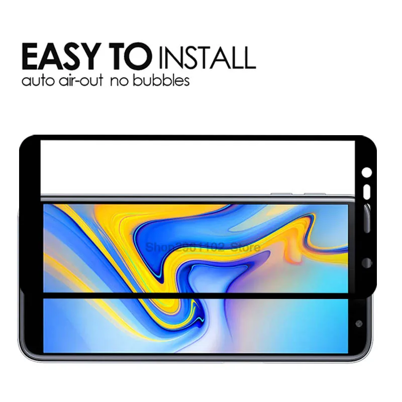 Полное покрытие для samsung j6 plus 2018 защита экрана закаленное стекло galaxy j62018 j6plus 6j