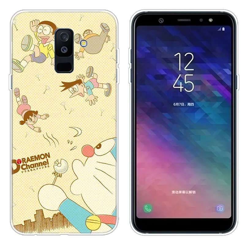Мягкий силиконовый чехол аниме Doraemon для Samsung Galaxy A90 A80 A70 A60 A50 A40 A30 A10 A20E A2CORE A9 A7 A8 A6 Plus