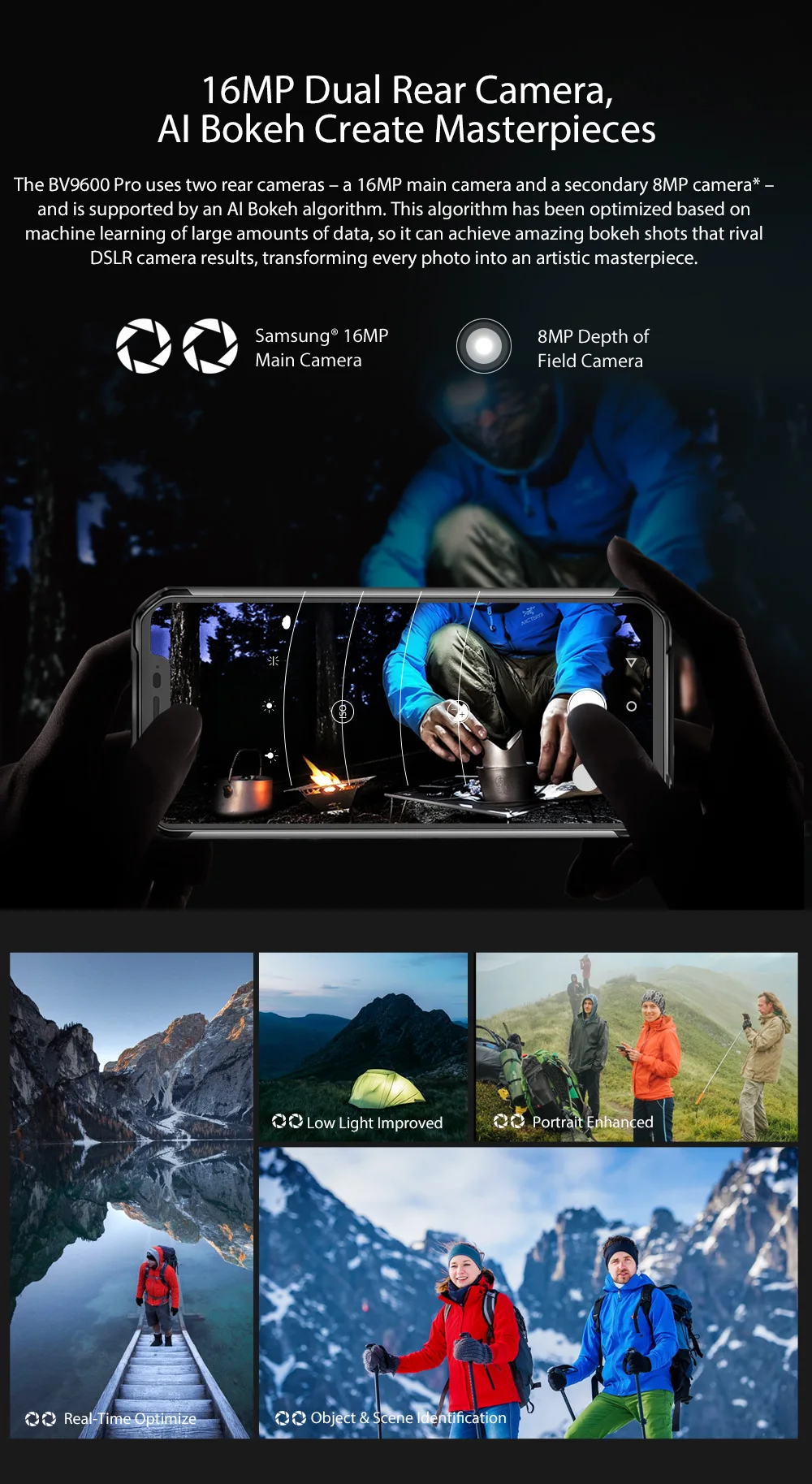 BLACKVIEW BV9600 Pro IP68 6GB+ 128GB смартфон 16MP Face ID 6,21 дюймов FHD+ Беспроводная зарядка NFC 4G Android 8,1 gps мобильный телефон