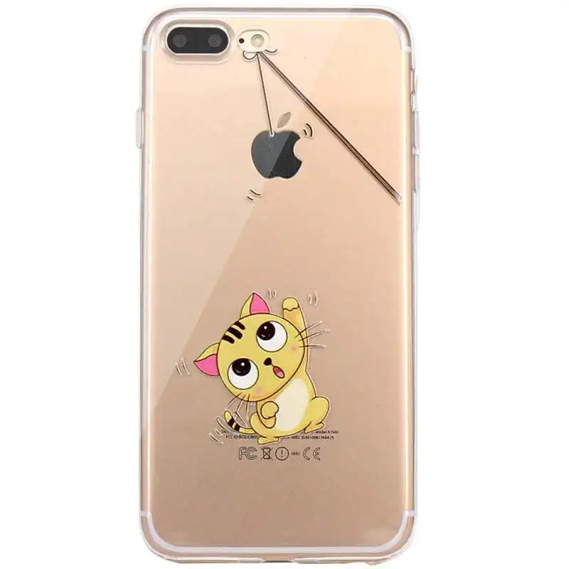 dinosaur case for capinha iphone 7 plus 6s 6 se 5s 5 8 x transparente soft silicone tpu cute animal cat cover for iphone 8 plus free global shipping