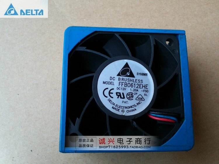

Original for delta FFB0612EHE 6CM 12V 1.2A dual ball bearing server cooling fan