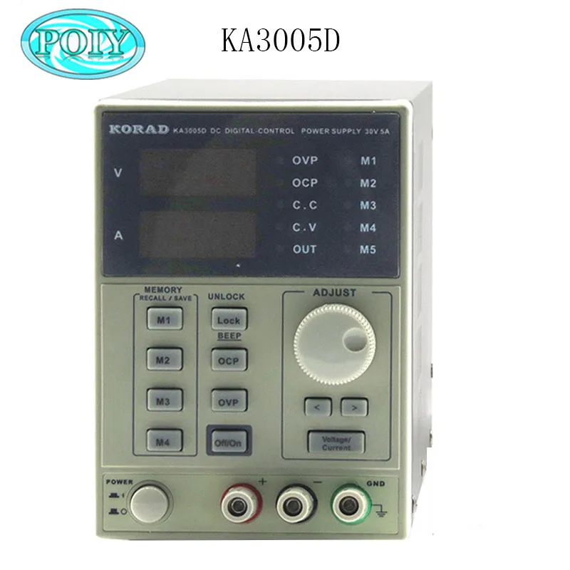 KORAD KA6005D-прецизионный Регулируемый 60 V, 5A DC Линейный источник питания Цифровой Регулируемый лабораторный класс