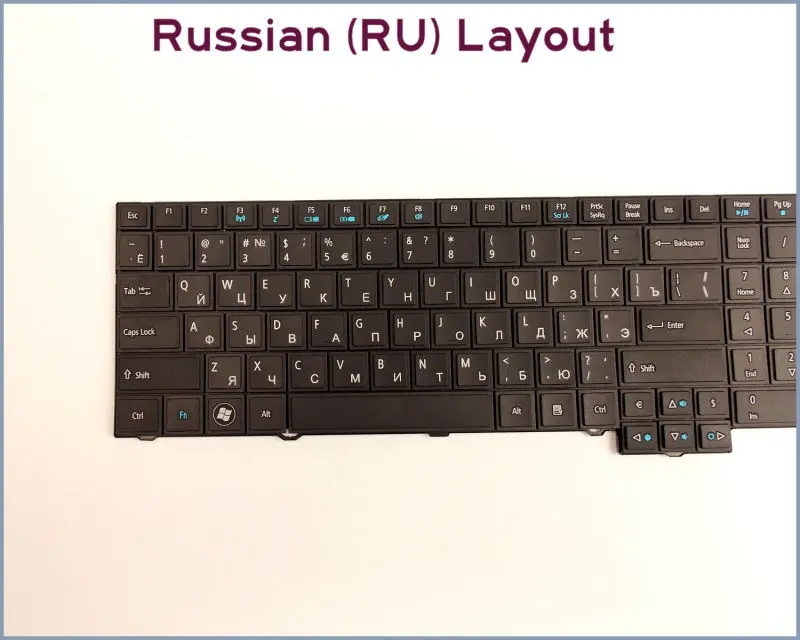 

RU Russian Version Laptop Keyboard for Acer Travelmate 5760Z 5760ZG TM5760 7750Z 7750ZG EZRJ300010 Black