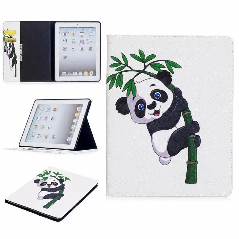 04 Чехол с изображением совы слона для ipad 234, Роскошный чехол из искусственной кожи для планшета с Умной подставкой для ipad 4 2 3, 9,7 дюймов с функцией автоматического пробуждения/сна - Цвет: 04