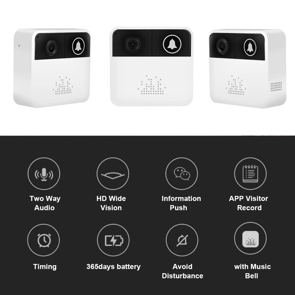 Ip видеодомофон WIFI дверной Звонок камера Wi Fi звонок для квартиры ИК сигнализация