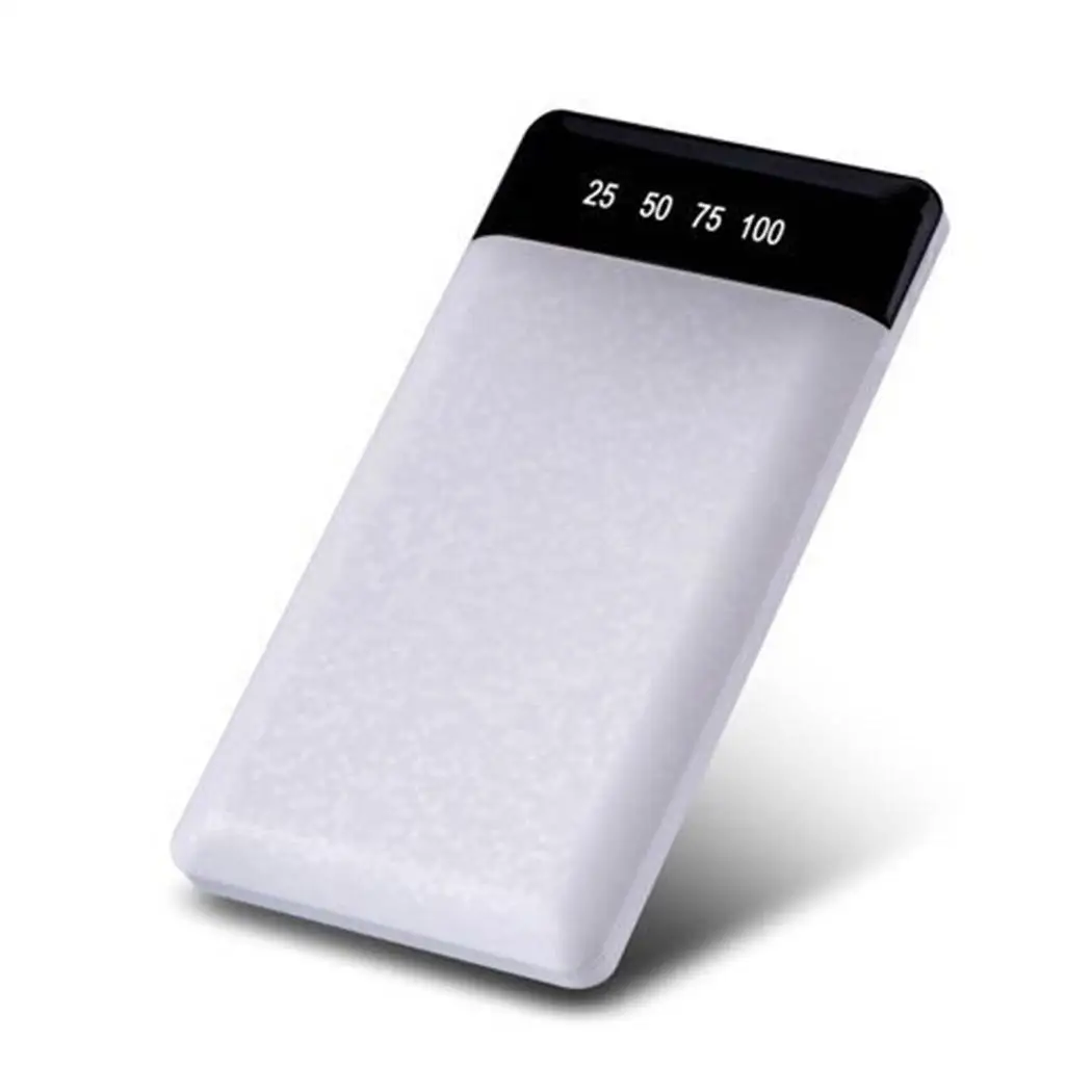 Портативный внешний аккумулятор ультра тонкий 10000 мАч двойной USB порт Мобильный