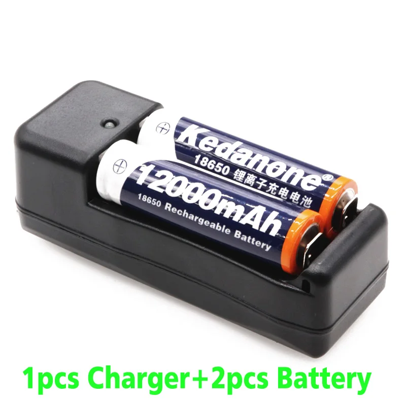 Новые 3 7 V 18650 батареи 12000mAh литий-ионная аккумуляторная батарея для фонарика +