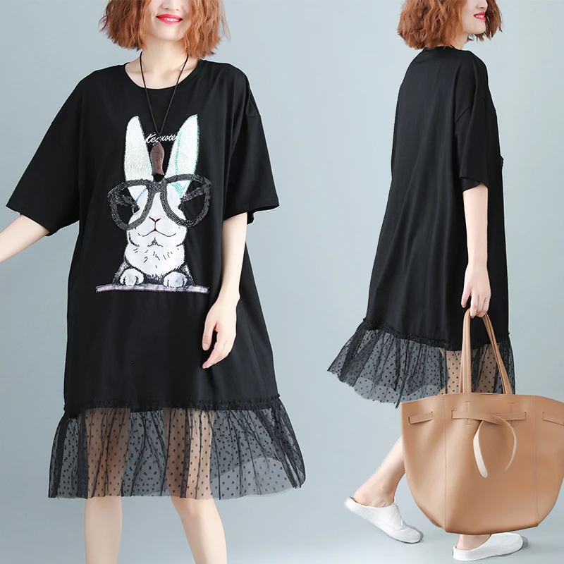 2019 New Brand Maternity Dress Woman Summer Cute Bunny Print Large Size Dresses Pregnant Clothing MD-00865 | Мать и ребенок
