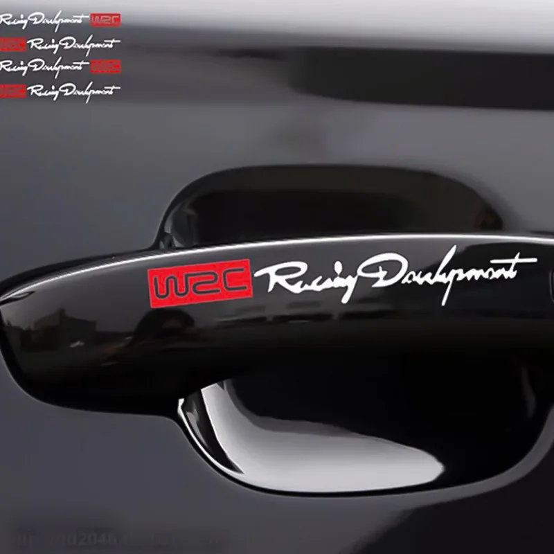 TOSPRA Car Styling Fashion Development Creative Door Handle Dual Color Design Stickers Auto 4Pcs/ Set | Автомобили и мотоциклы