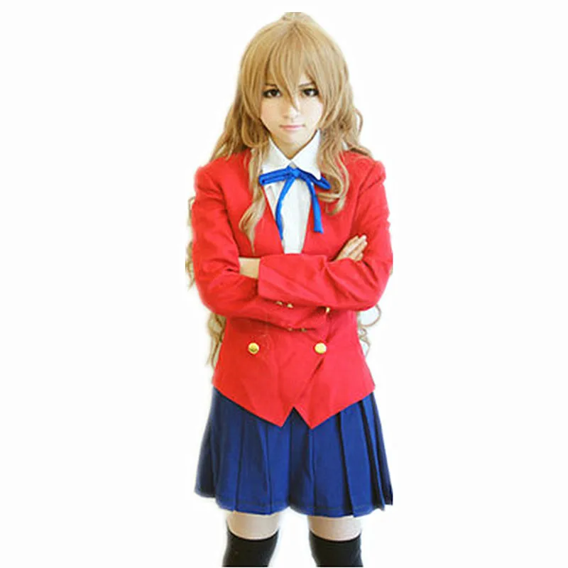 Аниме тигр дракон торадора косплей школьная форма айсаки тайки Kushieda Minori костюм Школьная форма для девочек(блейзер+ юбка+ галстук