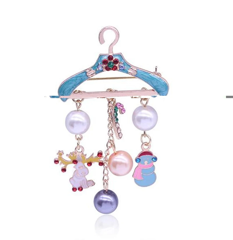 Счастливый новый год Рождество лося Снеговик имитация жемчуга кисточкой