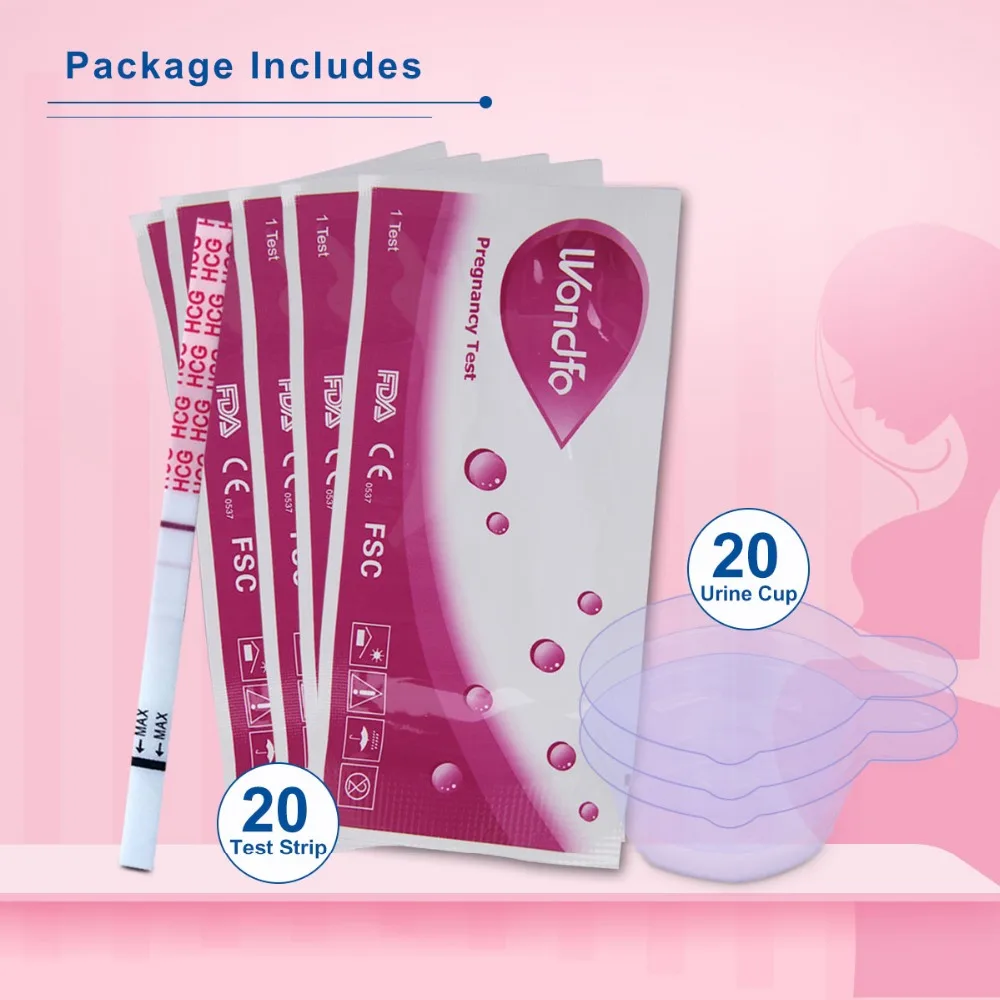 Wondfo 30 шт. овуляция+ 10 шт. тест на беременность моча полоски+ 2 шт. струйный тест на беременность моча наборы с мочой чашки