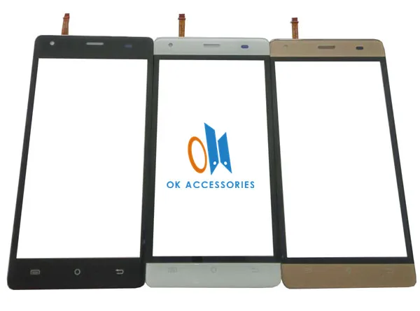5.0 Inch For Cubot Echo Touch Screen Digitizer Replacement Black White Gold Color With Tape | Мобильные телефоны и
