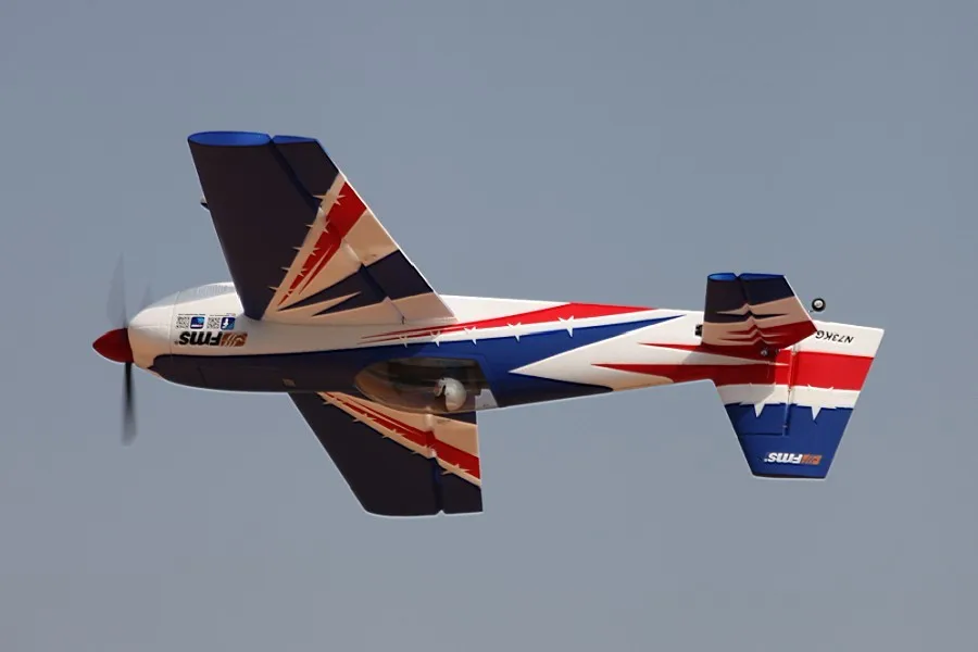 Радиоуправляемый самолет FMS 1300 мм/1 3 Экстра 300 E300 Blue PNP прочный EPO пилотажные 3D