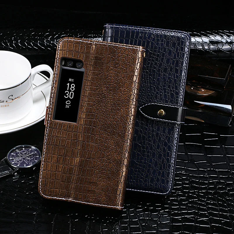 Чехол для Meizu Pro 7 Plus, чехол, Крокодиловая Кожа, флип-чехол, кожаный чехол для Meizu Pro 7 Plus, чехол, деловой чехол для телефона