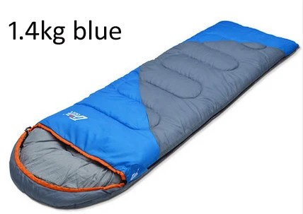1400g blue Открытый Кемпинг взрослый спальный мешок водонепроницаемый сохраняет тепло три сезона весна лето спальный мешок для кемпинга путешествия - Цвет: 1400g blue