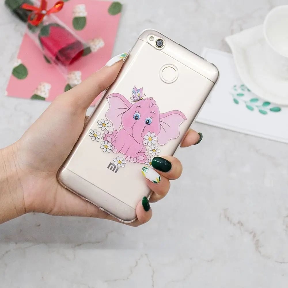 ТПУ чехол для Xiaomi Redmi 4X X4 мягкий телефона коробка xiao mi red Hongmi 4 x MAG138 MAT136 MAE136