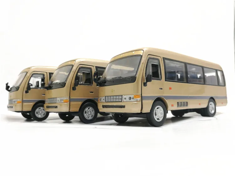Высокая моделирования Toyota Coaster коммерческий автомобиль, 1:32 Масштаб сплава Модель автомобиля, высокое качество коллекционная игрушка