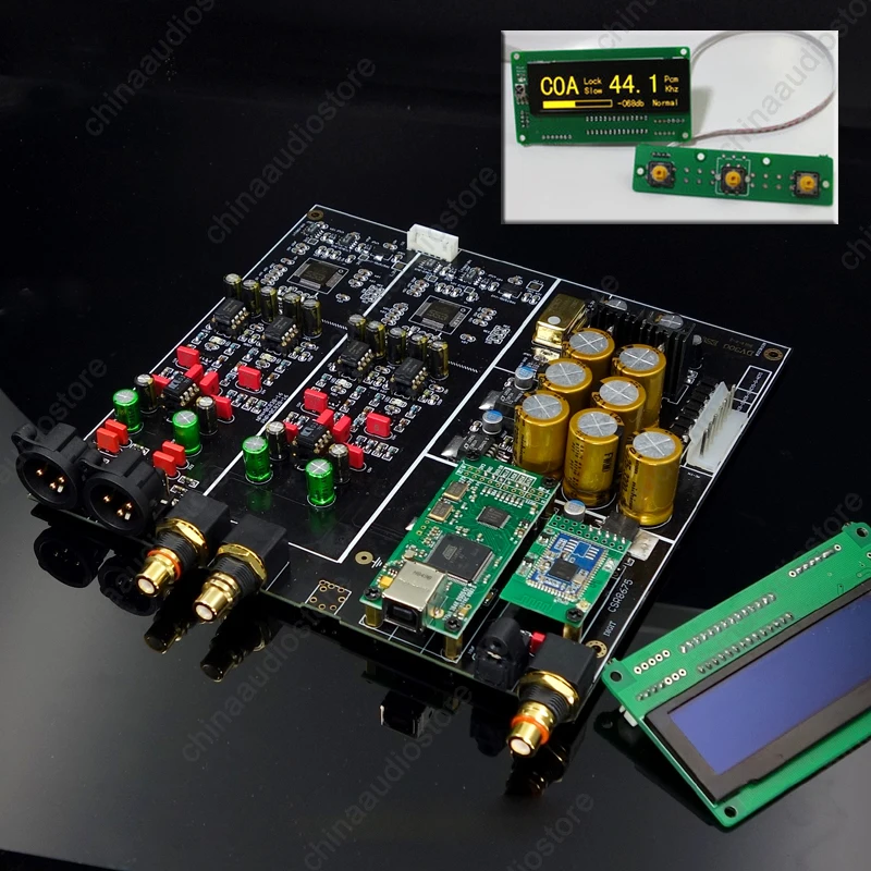 Двойной ES9038PRO DSD DAC OLED Дисплей ES9038 Hi-Fi ЦАП Amanero USB ЦАП Bluetooth5.0 APTX-HD звуковая карта трансформатор talema MUSES03