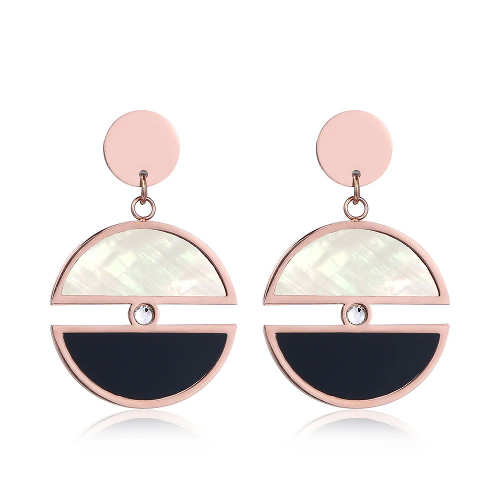 Минималистичные серьги из нержавеющей стали в европейском стиле модные гвоздики