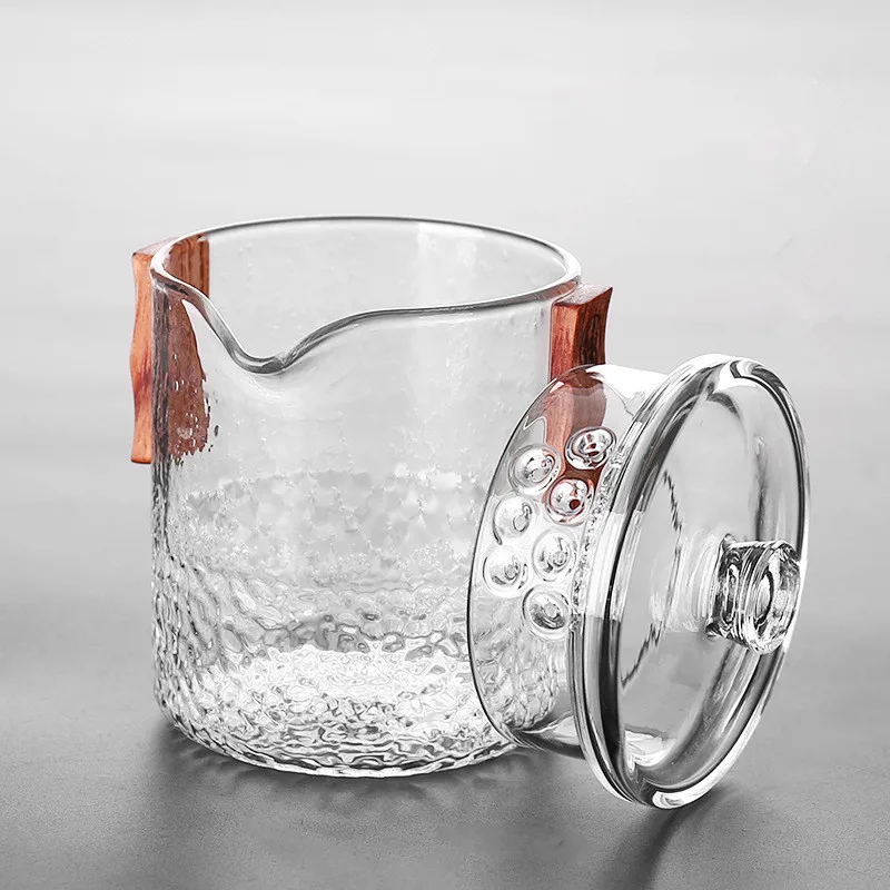 Портативные чайные наборы стеклянная посуда 1 чайник 2 чашки устойчивые к высоким