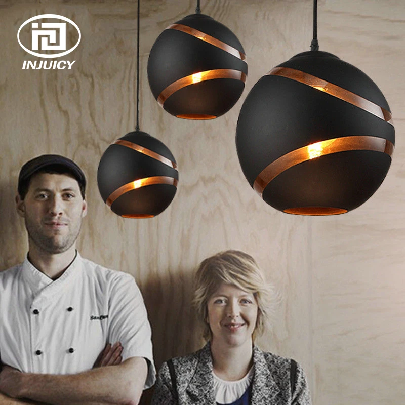 Простая светодиодная Подвесная лампа в стиле ретро Лофт промышленный светильник