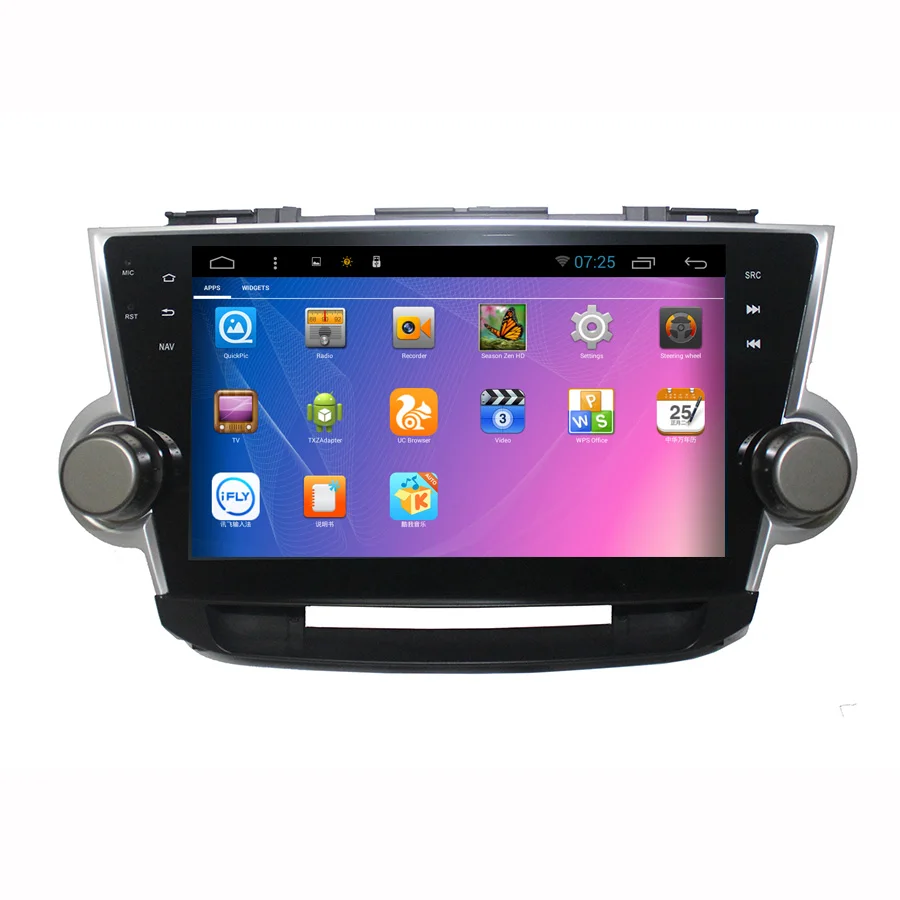Автомагнитола Asvegen мультимедийный DVD плеер с GPS навигацией Android 7 1 для Toyota high Lander